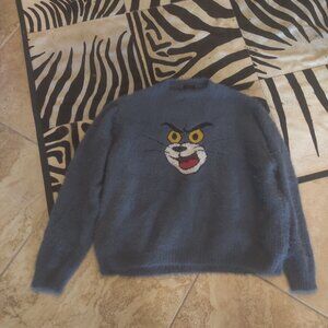 Dolls Kill Candystripper Tom and Jerry sweater OS New Oversized